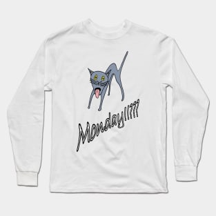 Cat monday Long Sleeve T-Shirt